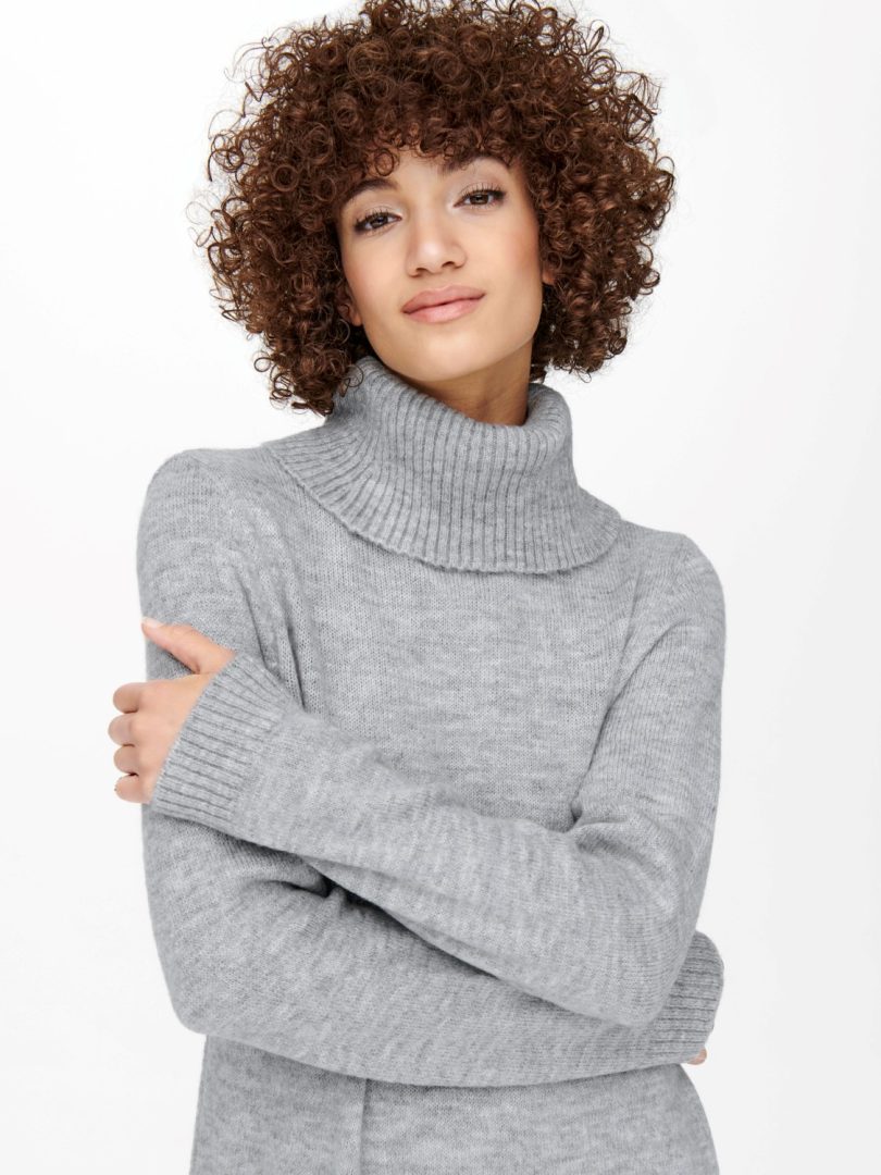 ONLBRANDIE L/S ROLL NECK DRESS KNT NOOS - Bilde 4